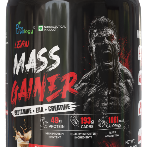 Thepureology Lean Mass Gainer Weight Gainers/Mass Gainers Caffe Mocha Flavour 1kg