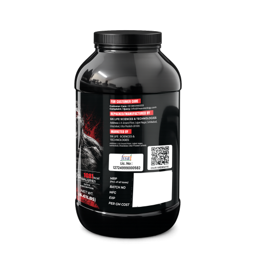 Thepureology Lean Mass Gainer Weight Gainers/Mass Gainers Cream Cookies & Banana Flavour 3kg