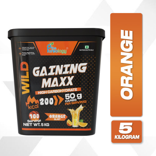 Thepureology Gaining Maxx Gainer Orange Flavour 5kg