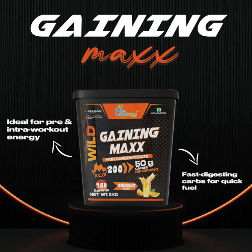 Thepureology Gaining Maxx Gainer Orange Flavour 5kg