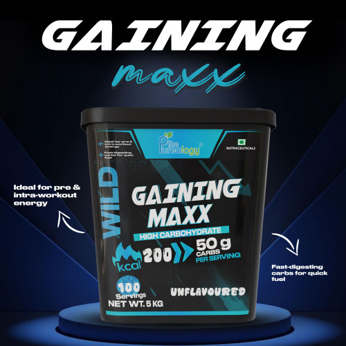 Thepureology Gaining Maxx Gainer Unflavoured 5kg