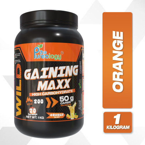 Thepureology Gaining Maxx Gainer Orange Flavour 1kg