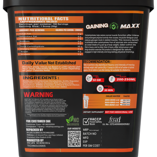 Thepureology Gaining Maxx Gainer Orange Flavour 5kg