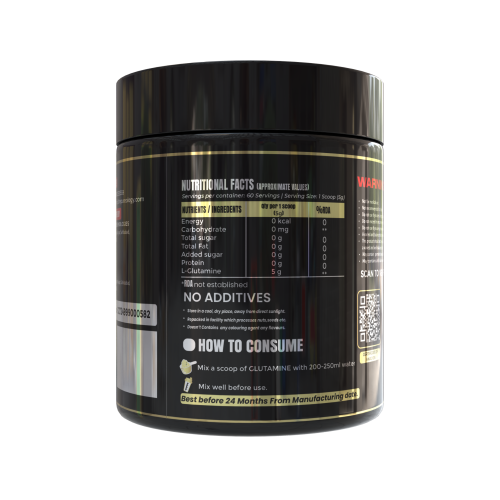 thepureology 100% Pure For Muscle Recovery Glutamine  300g Unflavoured
