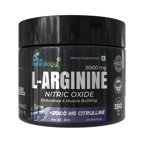 thepureology L-Arginine + 2000 MG Citrulline Blueberry 100g
