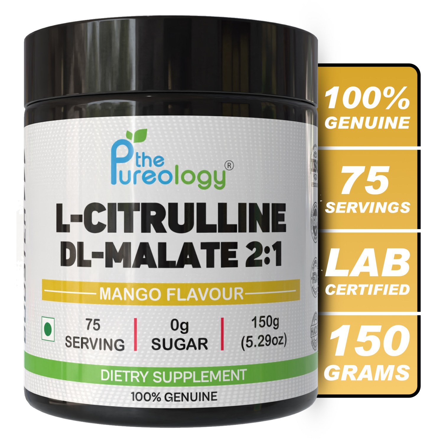 thepureology L-Citrulline DL-Malate Jar   (150 g, mango) thepureology L-Citrulline DL-Malate Jar   (150 g, mango)