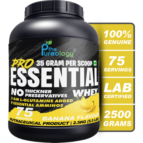 thepureology Protien | Whey Concentrate Whey Protein  ( 2.5kg, Banana)
