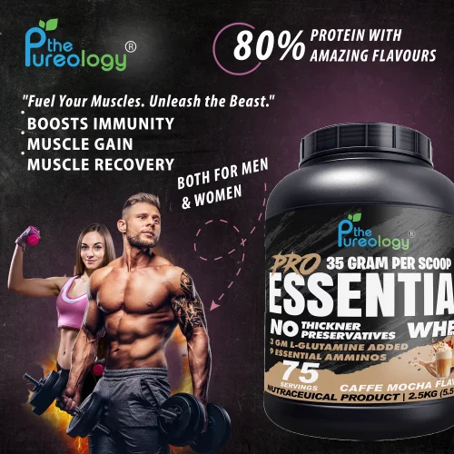 thepureology Protien | Whey Concentrate Whey Protein  ( 2.5kg, Caffe Mocha)